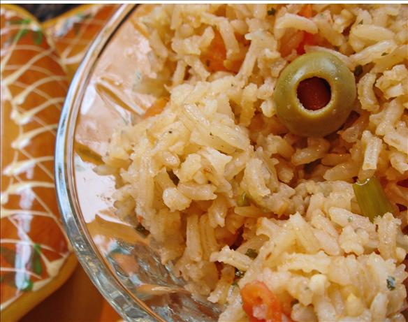 Sopa Seca De Arroz- Mexican Rice. Photo by Bev