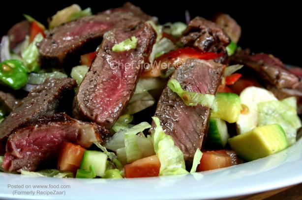 Warm Beef Salad. Photo by Chef floWer