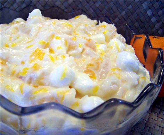 Mom's 5 Cup Salad With Pineapple Dressing. Photo by CarolAT