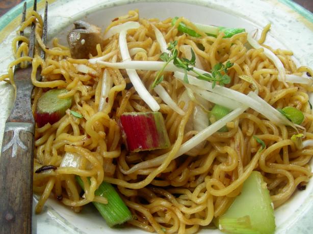 Stir-Fried Rice Noodles With Black Bean Sauce. Photo by Andi of Longmeadow Farm