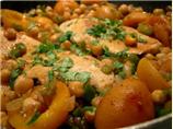 Chicken & Chickpeas in Apricot Syrup Reduction