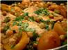 Chicken & Chickpeas in Apricot Syrup Reduction. Recipe by Divaconviva
