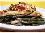 Mediterranean Roasted Green Beans with Slivered Almonds