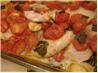 Oven Roasted Cherry Tomatoes With Basil and Whitefish