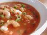 Zesty Tequila Shrimp Gazpacho. Recipe by Bert's Kitchen Witch