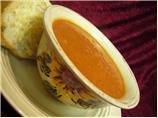 10-Minute Tuscan Tomato Soup With Parmesan Toasts