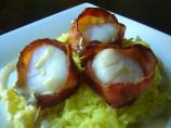 Bacon-Wrapped Scallops With Cream Sauce