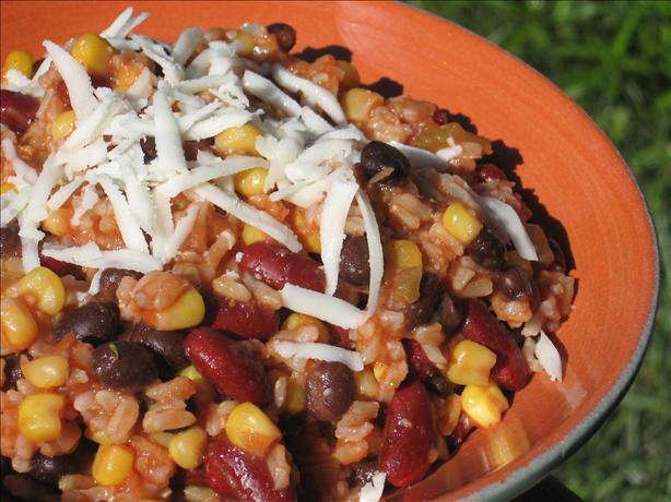 Black and Red Fiesta Beans With Rice. Photo by Charmie777