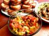 Peach and Roasted Red Pepper Bruschetta