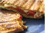 Pesto-Crusted Grilled Cheese