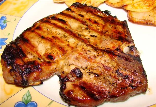 Grilled Brown Sugar Pork Chops or Chicken. Photo by Boomette