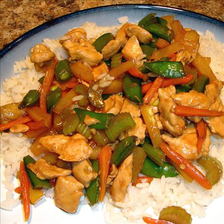 Healthier Sweet and Sour Chicken Stir Fry. Photo by yogiclarebear