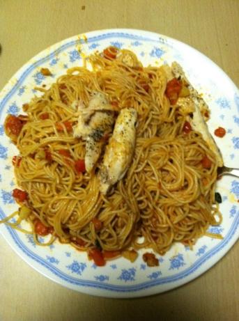 Tgi Friday's Copycat  Bruschetta Chicken Pasta. Photo by lquick991