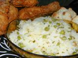 Orange Rice With Peas and Pearl Onions