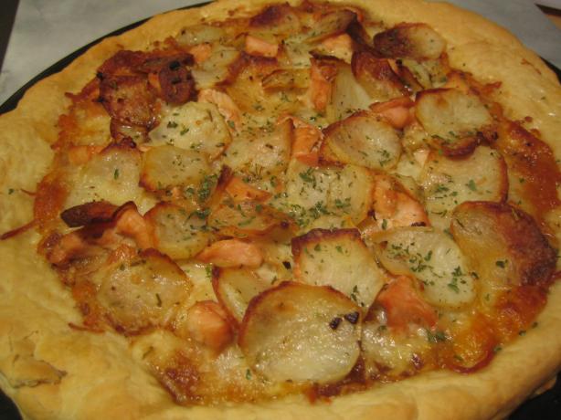 Rosemary Chicken and Potato Pizza. Photo by pattikay in L.A.