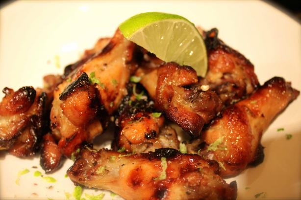 Baked Honey-Lime Chicken Wings. Photo by Markusinbc