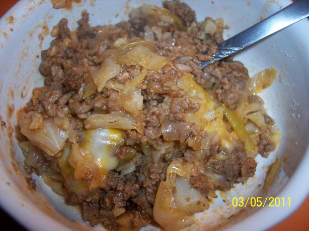 Cabbage Beef Casserole (Ww 5 Points). Photo by Kat in MA USA