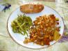 Pork Chops With Glazed Apples and Stuffing. Recipe by JBB3001