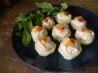 Lox and Cream Cheese Stuffed Cucumbers. Recipe by Mommy Diva