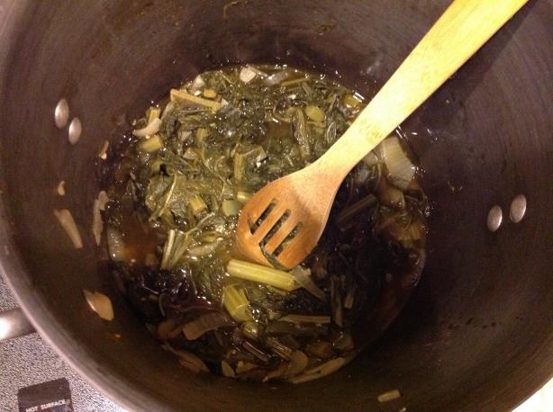 Easy Vegetarian Collard Greens. Photo by peppytweety