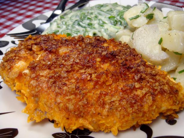 Nacho Cheese Dorito Chicken. Photo by Lori Mama