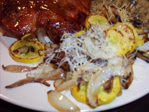 Yellow Squash With Onions and Parmesan. Photo by Karen67