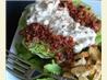 Iceberg Wedge With Warm Bacon & Blue Cheese Dressing. Recipe by Juenessa