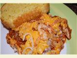 Spaghetti With Creamy Tomato Meat Sauce & Cheese Topping (Li