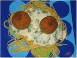 Tuna Balls With Cream Sauce