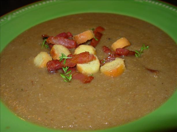 Chestnut Soup With Bacon - Velout&eacute; De Chataignes Et Bacon. Photo by French Tart