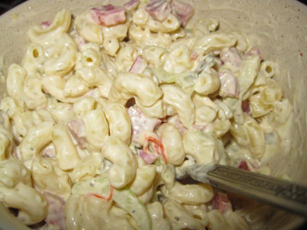 Renal-Friendly Macaroni Salad. Photo by threeovens