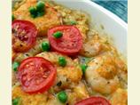 Orzo With Baked Shrimps