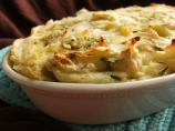Mashed Potato, Cheese and Chive Gratin