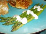 Asparagus With No-Cook Creamy Mustard Sauce