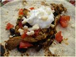 Chicken and Bean Soft Tacos