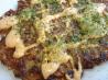 Japanese Vegetable Pancakes (Okonomiyaki). Recipe by C. Taylor