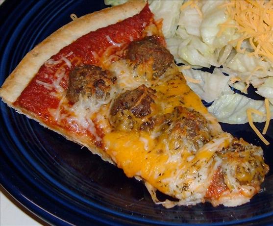 Meatball Pizza. Photo by newspapergal