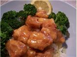 Breaded Chicken Balls With Lemon Glaze