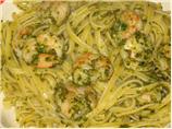 Shrimp Scampi Verde Pasta. Photo by Super San Mateo Chefs