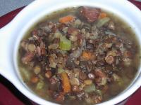 1-Hour  Smoky Ham and Lentil Soup