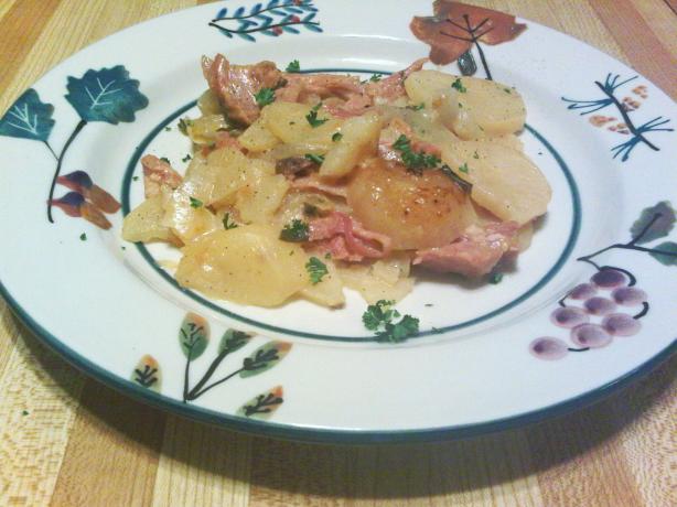 Ham and Scalloped Potatoes-Crock Pot Recipe. Photo by NELady