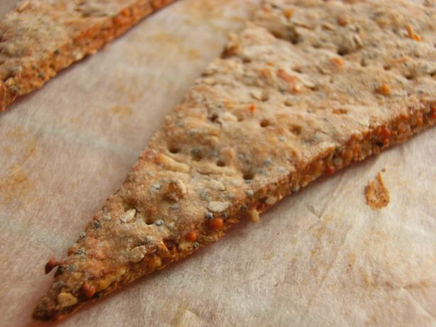 Parmesan and Sesame Crimple Crackers. Photo by Lalaloula