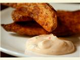 Potato Wedges With Chili Cream