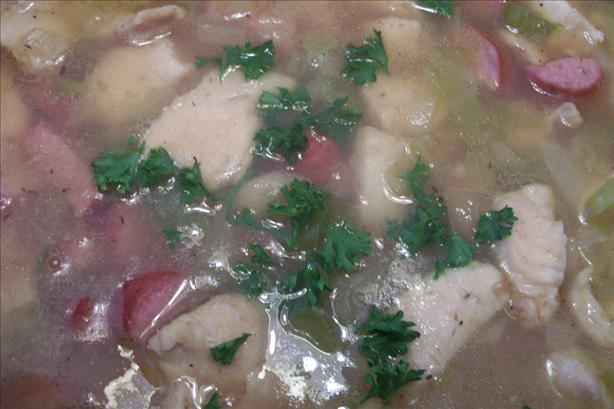 Chicken, White Bean and Sausage Cassoulet. Photo by ColCadsMom