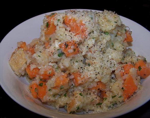 Oven Baked Sweet Potato & Chicken Risotto. Photo by **Jubes**