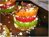 Tomato Towers With Blue Cheese & Bacon