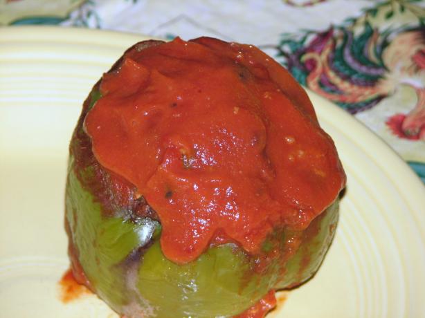 Stuffed Green Bell Peppers. Photo by cajunhippiegirl