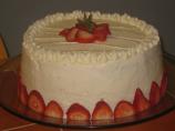 Mary or Francis's Strawberry Party Cake. Photo by Chef Sarita in Austin Texas