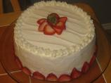 Mary or Francis's Strawberry Party Cake. Photo by Chef Sarita in Austin Texas
