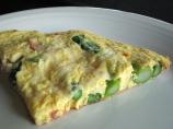 Frittata With Asparagus, Canadian Bacon and Parmesan
